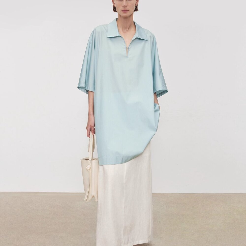 CHICJOC Premium Pima Cotton Shirt Dress | Size 36 - Picture 2 of 6